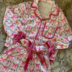 Women’s Santa Pajama Set Small